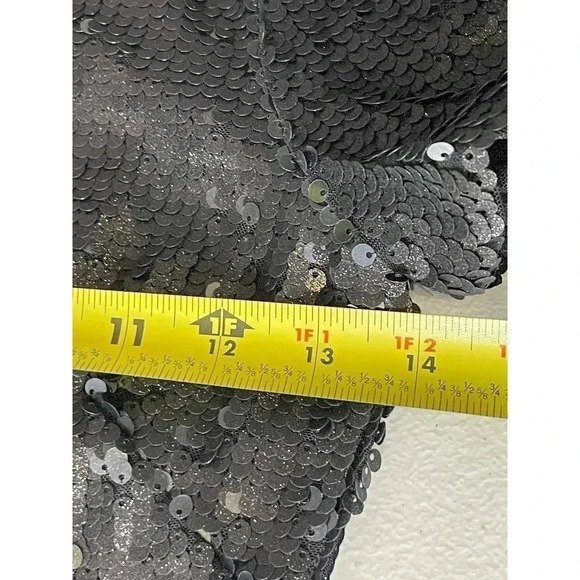 BCBGMAXAZRIA  Betty Black sequin cocktail Dress size XS NWOT - Picture 6 of 10